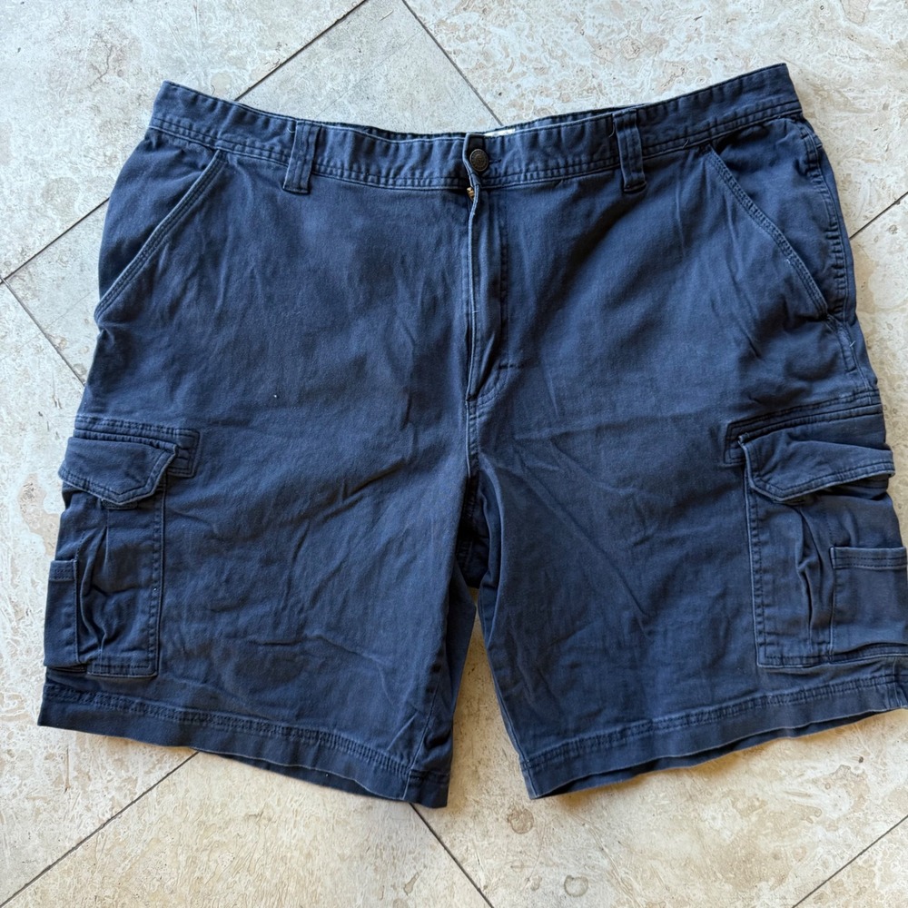 RedHead Mens Navy Blue Cargo Shorts Size 44 Outdoor Work Casual Utility Pockets